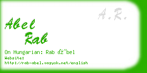 abel rab business card